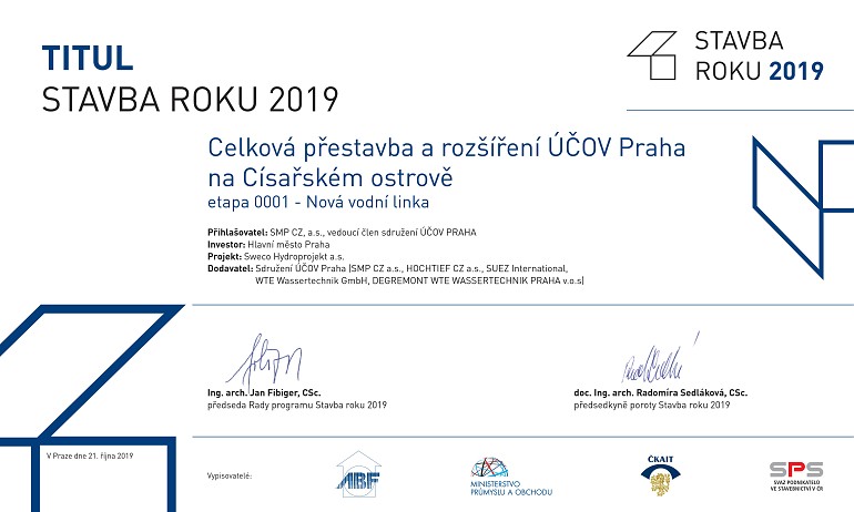Diplom Titul Stavba roku 2019